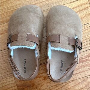 Old Navy Kids Tan Slippers with Buckle